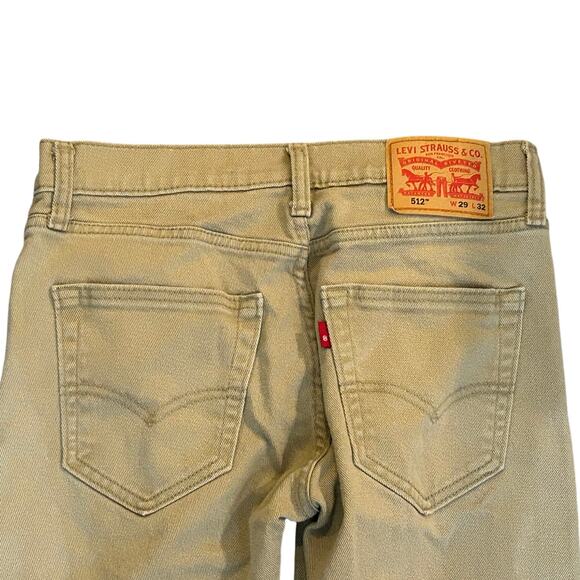 Levi’s 512 Slim Taper Khaki Jeans Men’s 29x32 - Picture 1 of 3